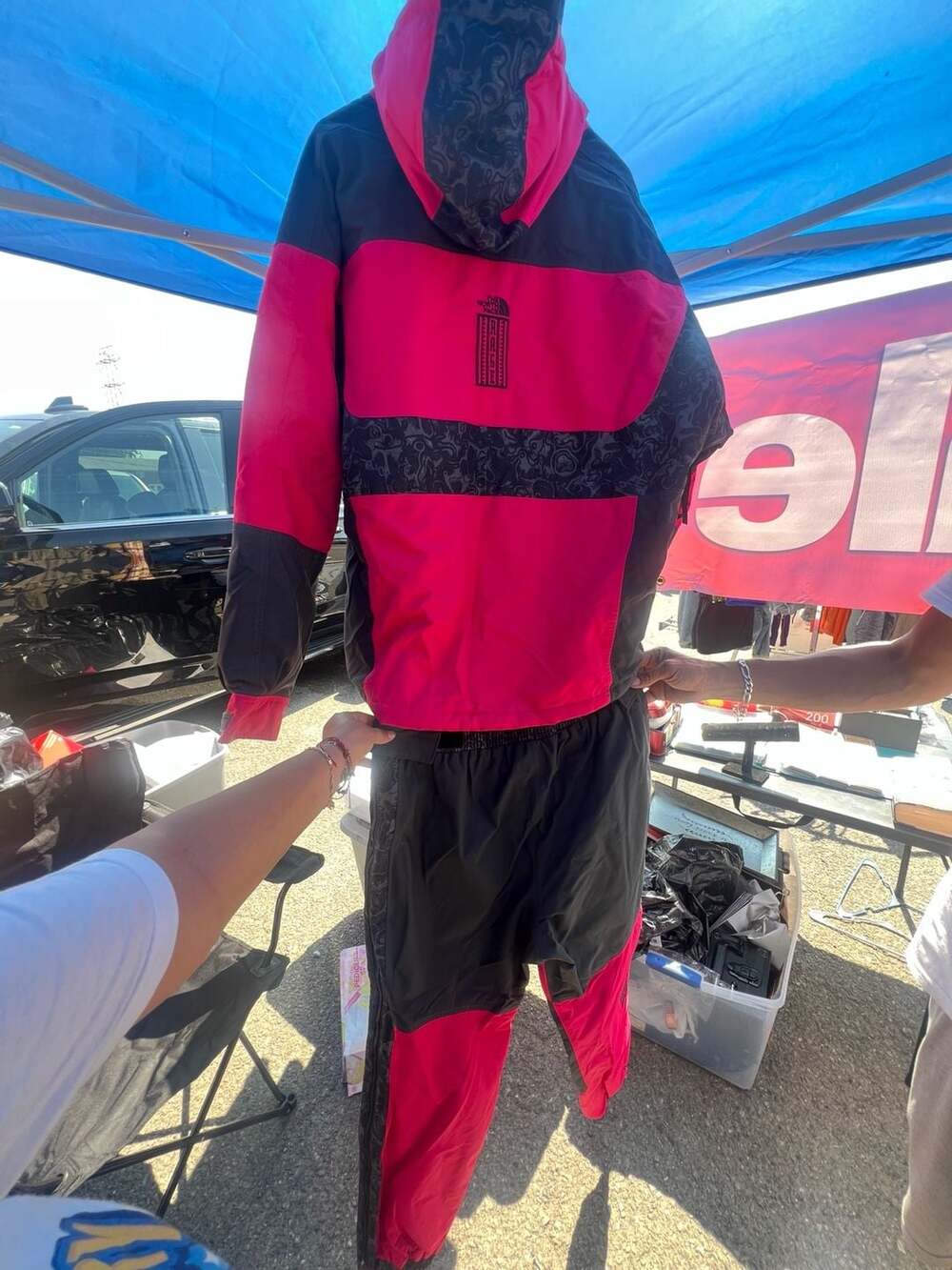 The North Face 94 Rage Jacket and Pants Set Size M/L Pink Black